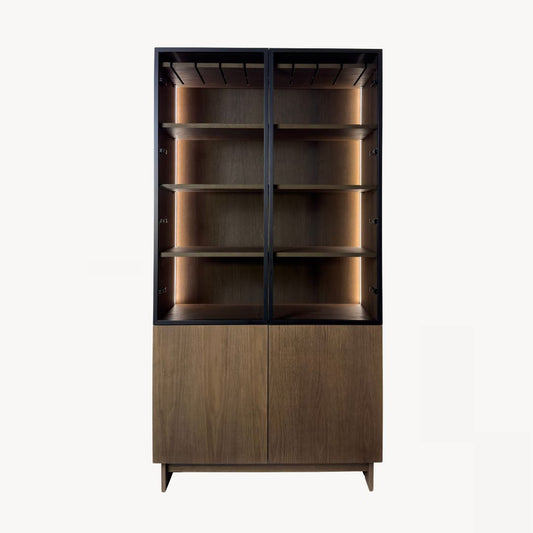 Verto Display Cabinet 2DZ-2DP Wood Veneer & BIO