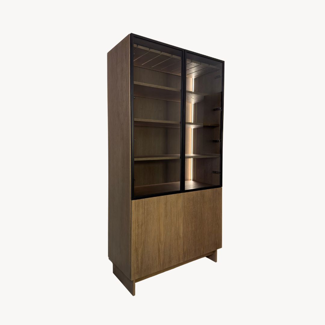 Verto Vitrine e Librerie 2DZ-2DP Impiallacciata in Legno e BIO