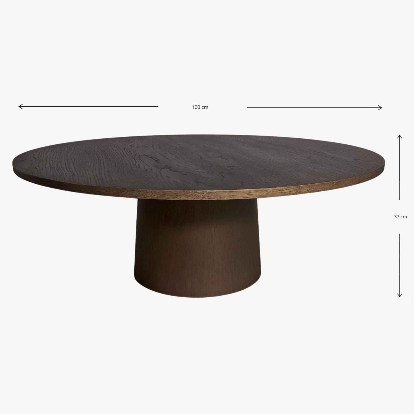Verto Coffee Table Round 100 Wood Veneer & BIO