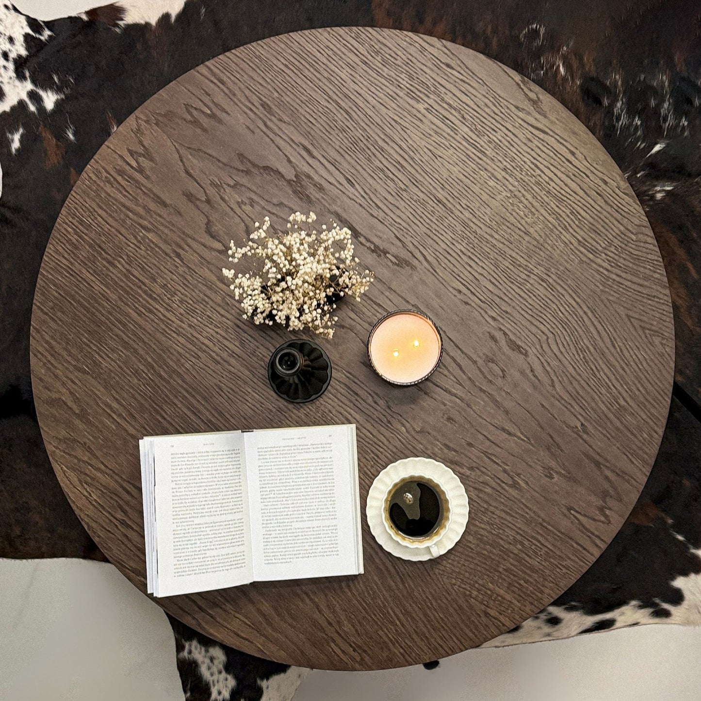 Verto Coffee Table Round 100 Wood Veneer & BIO