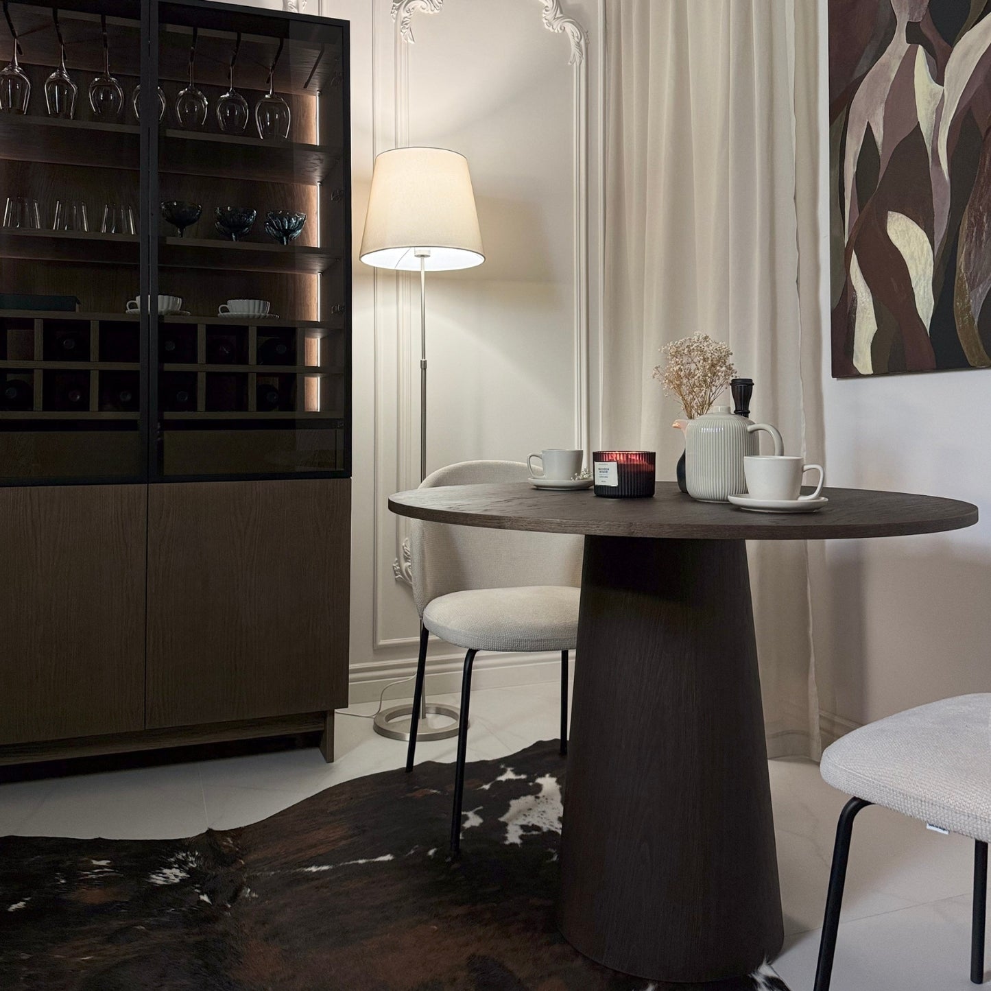 Verto Dining Table Round 100 Wood Veneer & BIO