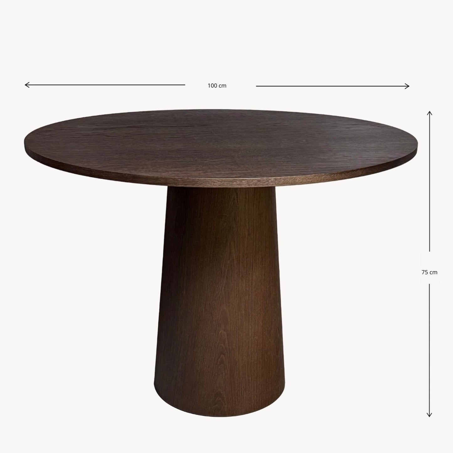 Verto Dining Table Round 100 Wood Veneer & BIO