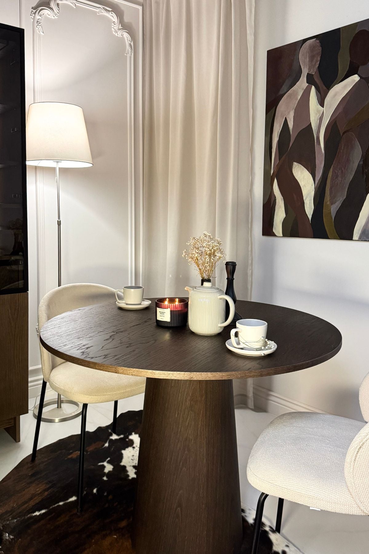 Verto Dining Table Round 100 Wood Veneer & BIO