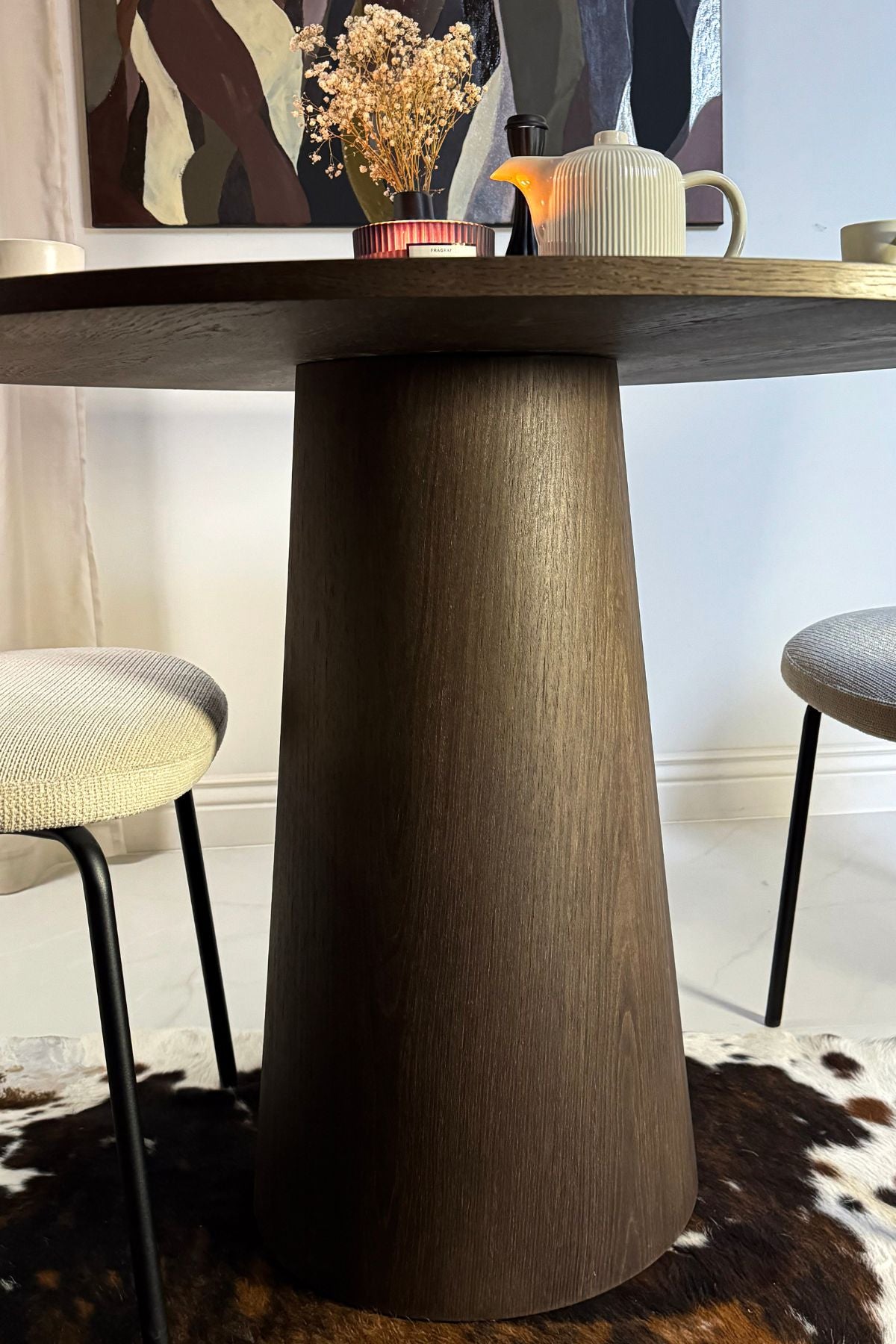 Verto Dining Table Round 100 Wood Veneer & BIO