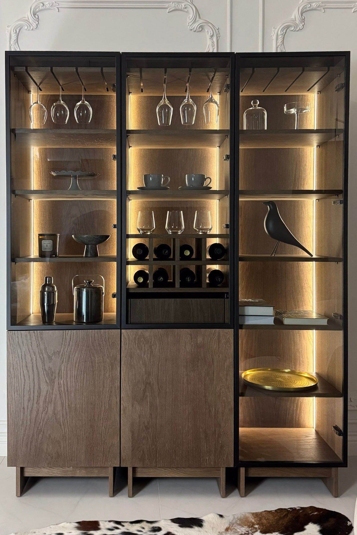 Verto Vitrine e Librerie 1DZ-1DP-W Impiallacciata in Legno e BIO