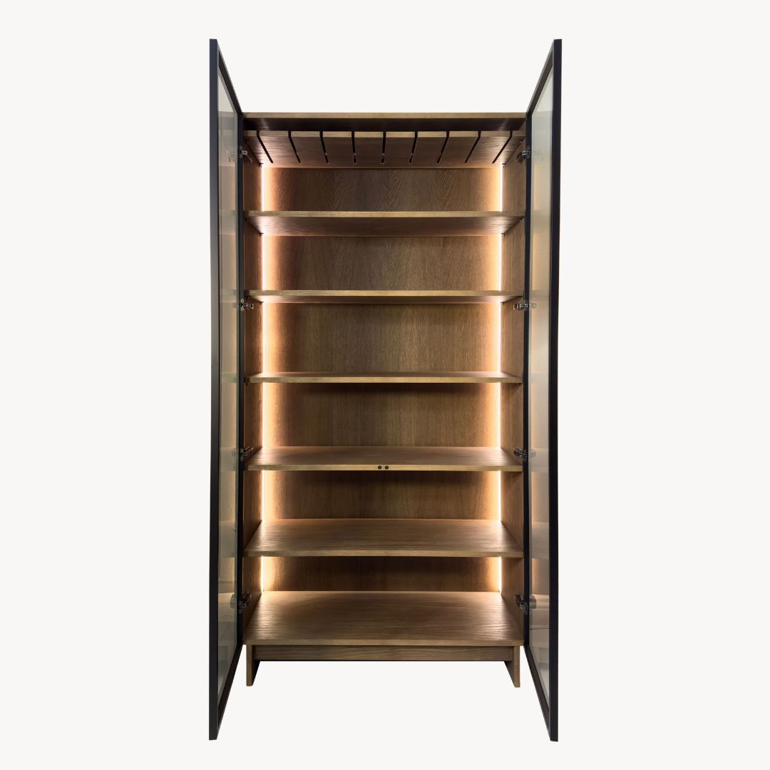 Verto Regale und Vitrine 2DZ Holzfurnier & BIO