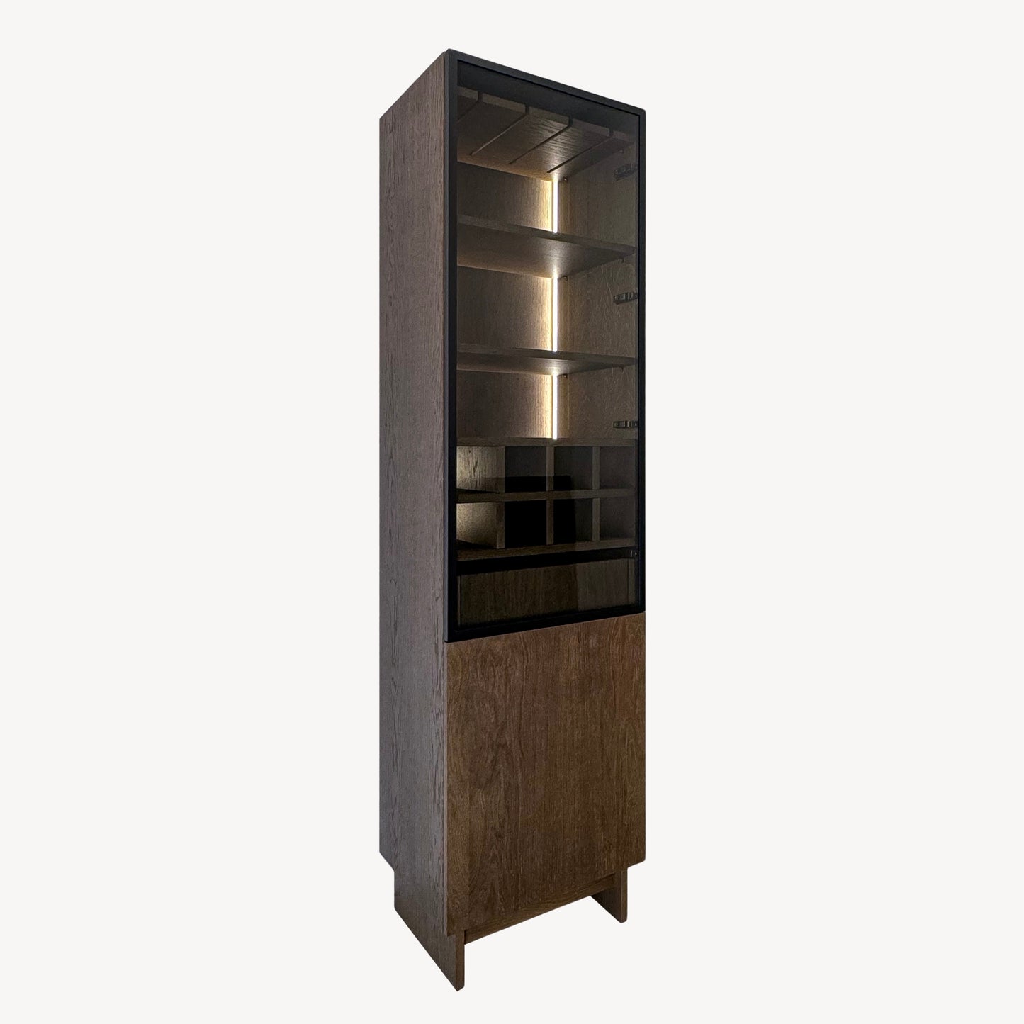Verto Regale und Vitrine 1DZ-1DP-W Holzfurnier & BIO