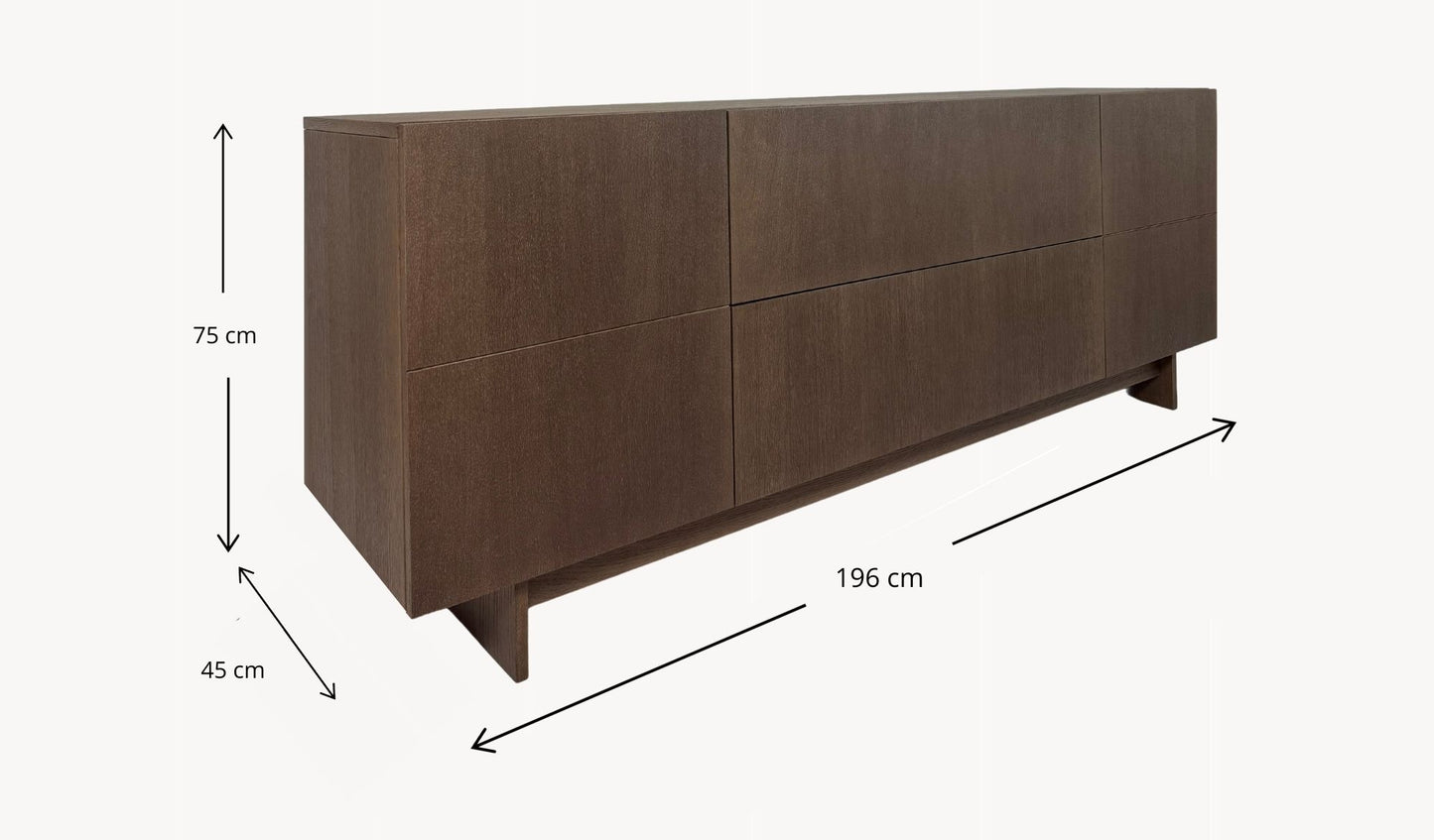 Verto Credenza – Sideboard 2DI-2S Holzfurnier & BIO