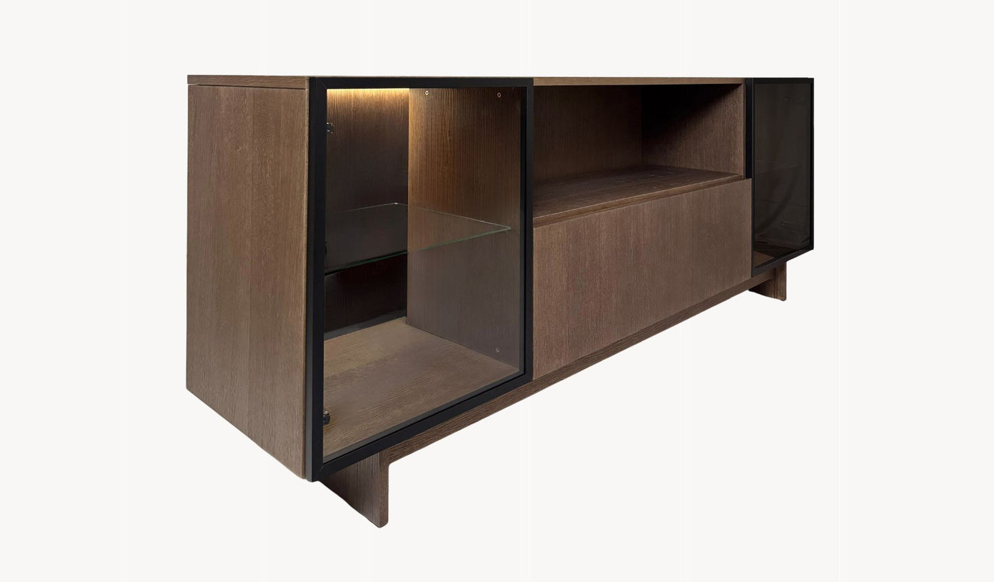 Verto Credenza - Cassettiera 2DZ-1S impiallacciata in legno e BIO