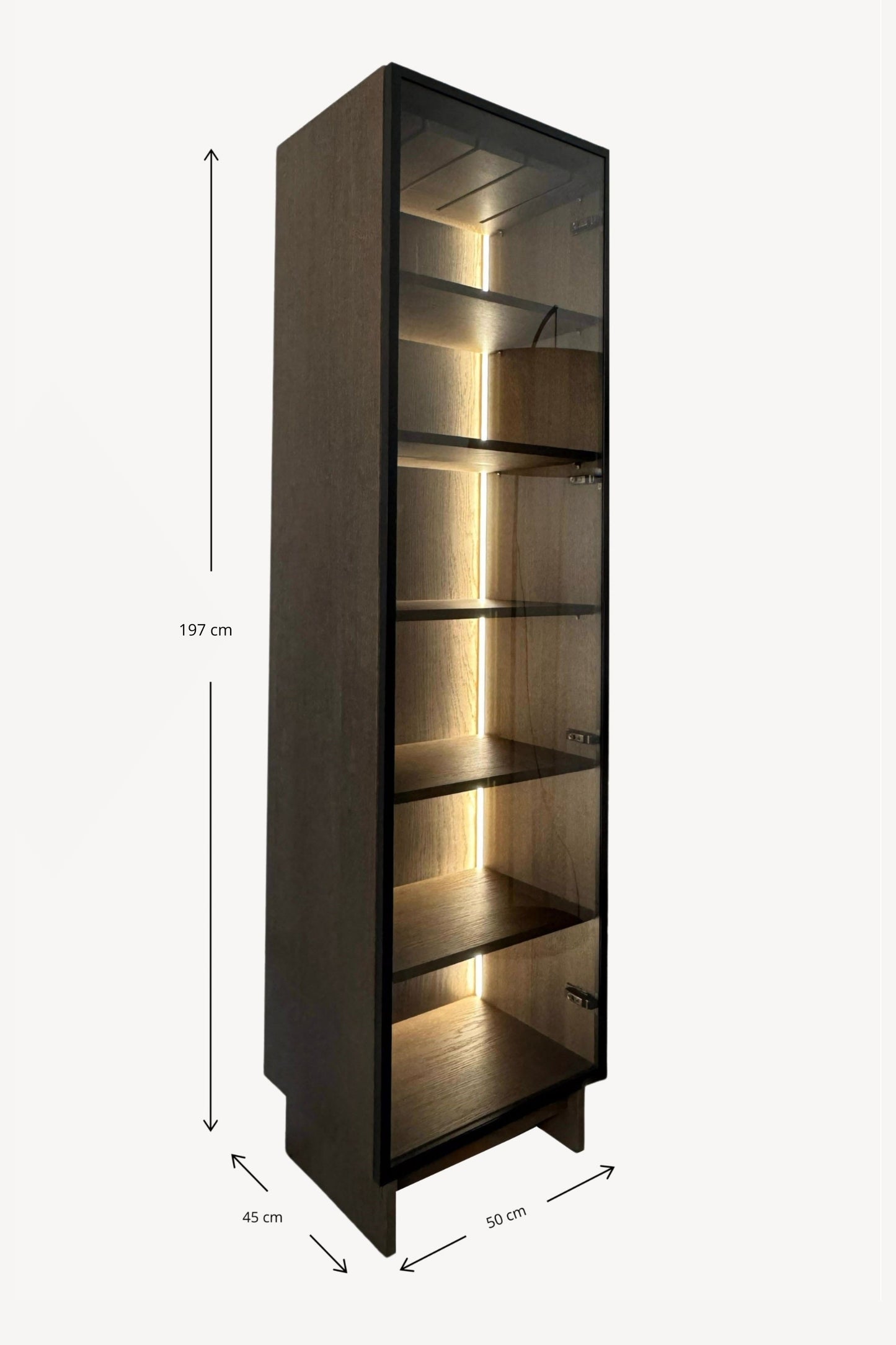 Verto Regale und Vitrine 1DZ Holzfurnier & BIO
