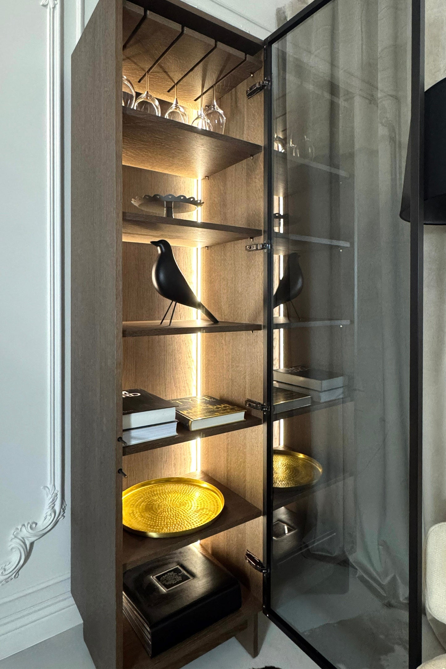 Verto Regale und Vitrine 1DZ Holzfurnier & BIO