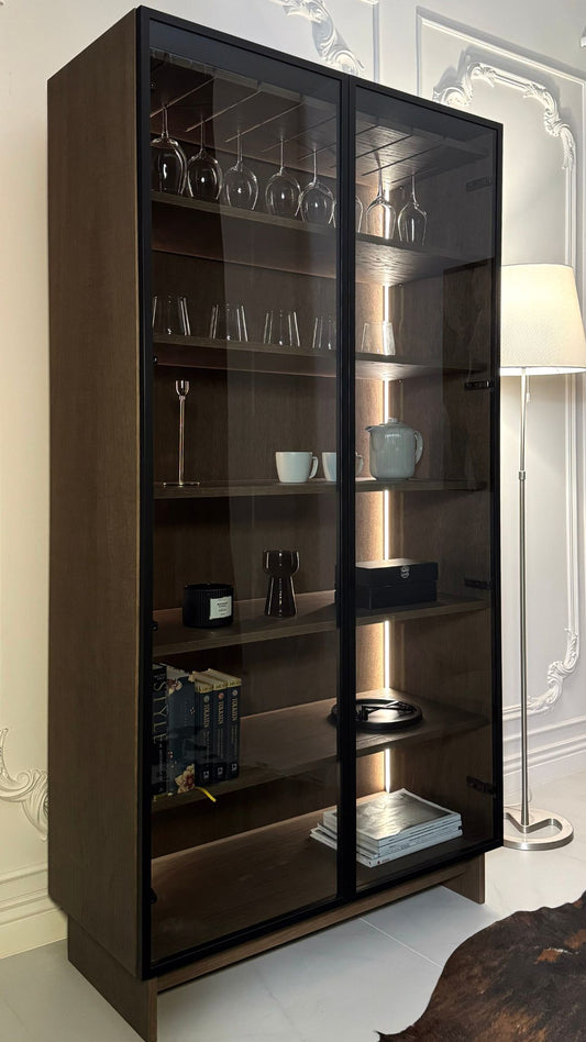 Verto Vitrine e Librerie 2DZ Impiallacciata in Legno e BIO